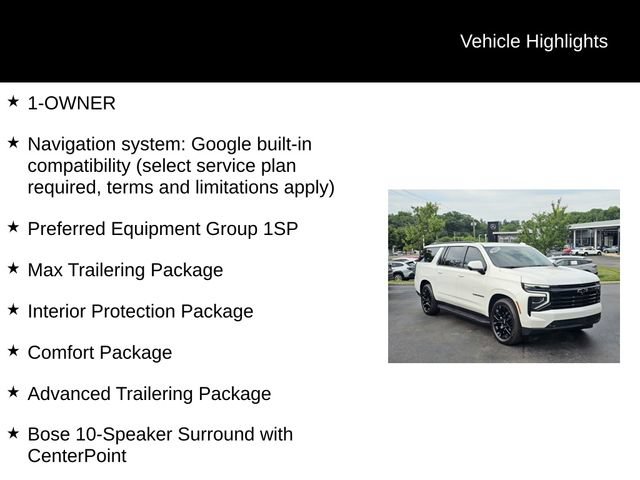 Used 2025 Chevrolet Suburban RST w/ RST Capability Package AWD/4WD image 5