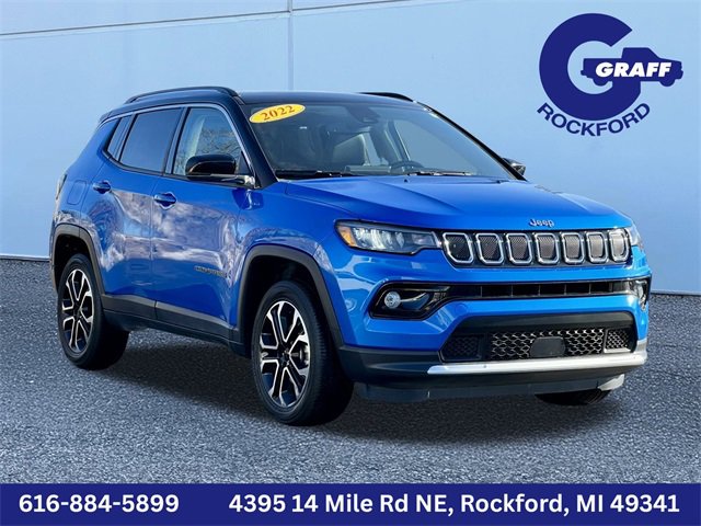 Certified 2022 Jeep Compass Limited w/ Sun and Sound Group