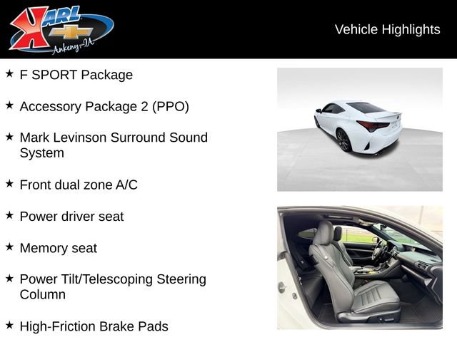 Used 2022 Lexus RC 350 F Sport w/ Accessory Package 2 video 2