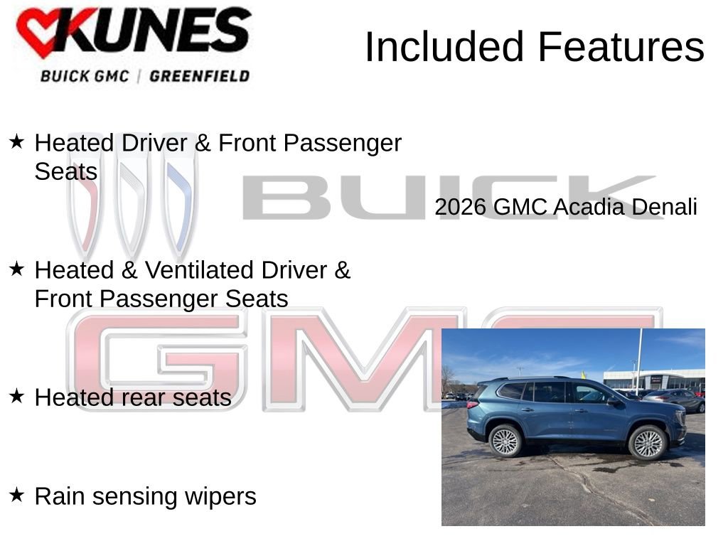 New 2026 GMC Acadia Denali w/ Super Cruise Package image 4