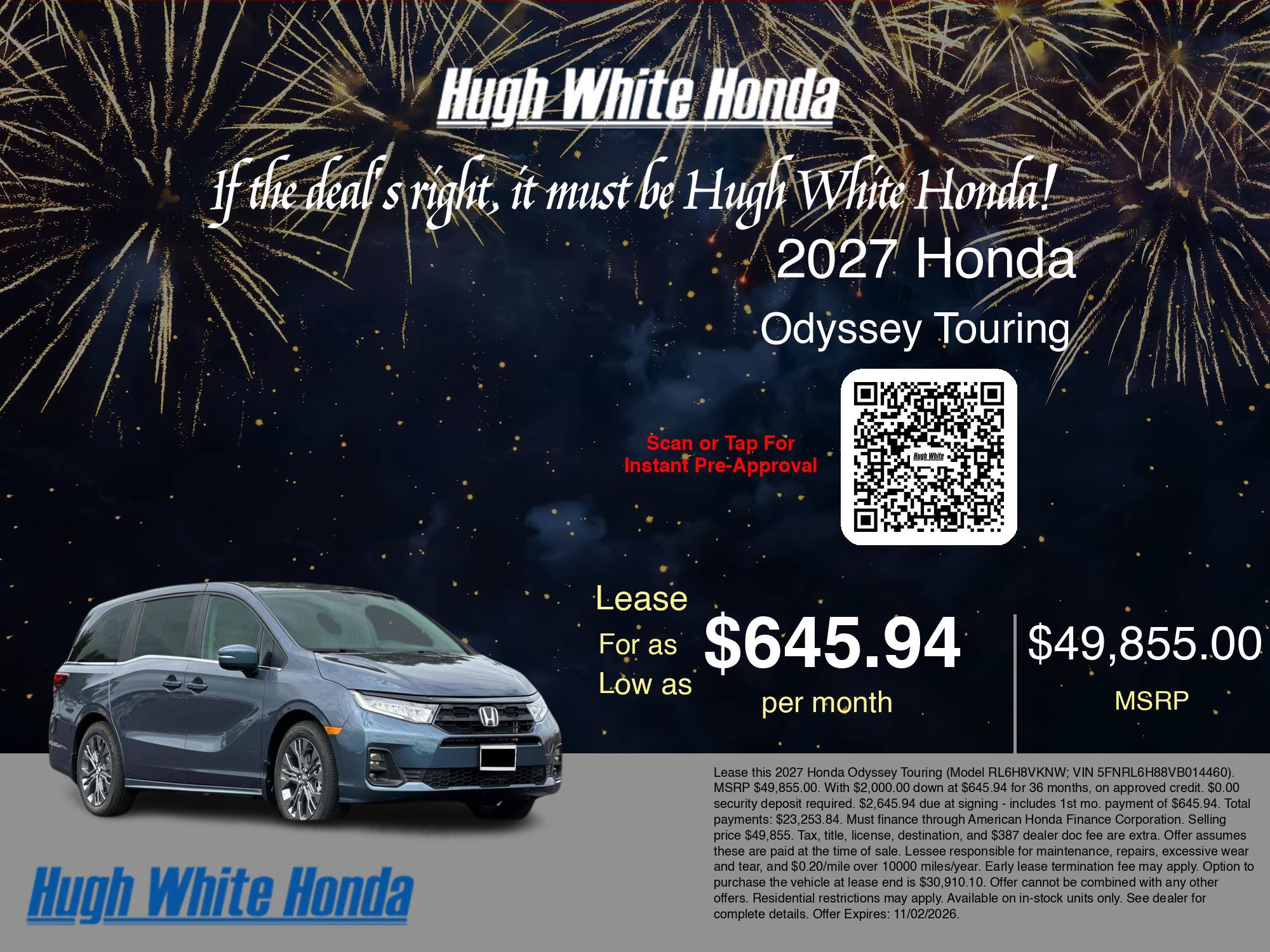 New 2027 Honda Odyssey Touring image 5