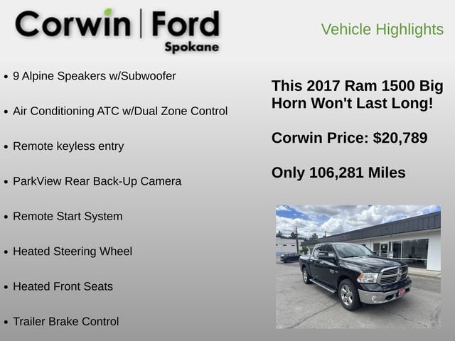 Used 2017 RAM 1500 Big Horn AWD/4WD image 6