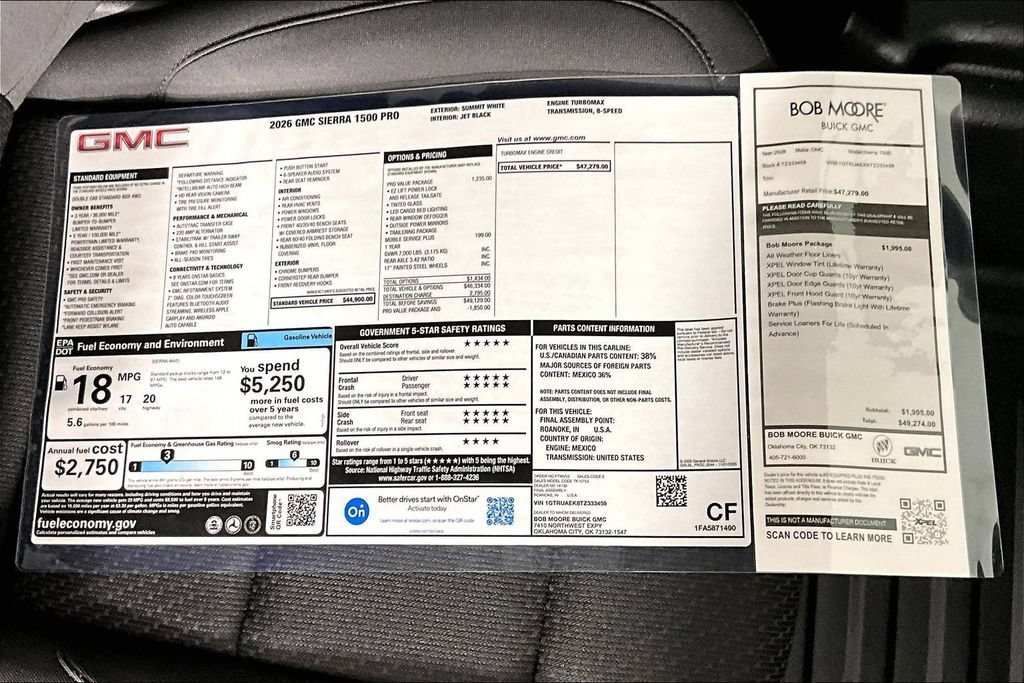New 2026 GMC Sierra 1500 Pro w/ Pro Value Package AWD/4WD image 14