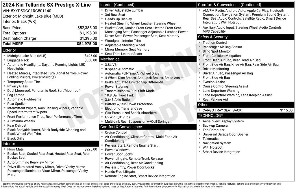 Used 2024 Kia Telluride SX Prestige X-Line image 46