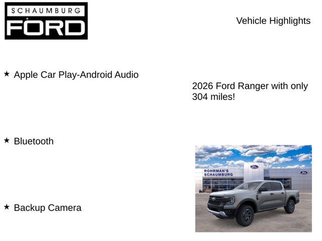 New 2026 Ford Ranger XLT w/ Equipment Group 301A High AWD/4WD image 8