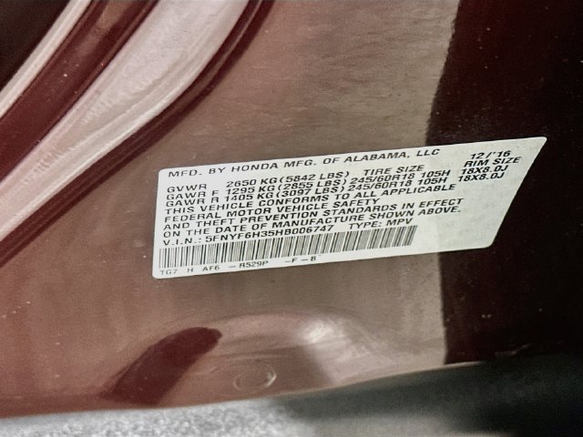 Certified 2017 Honda Pilot EX image 34