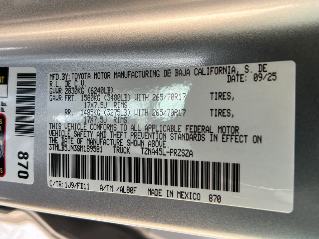 New 2025 Toyota Tacoma TRD Off-Road image 26