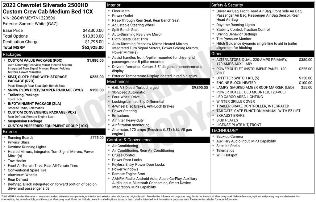 Used 2022 Chevrolet Silverado 2500 Custom w/ Custom Value Package AWD/4WD image 6