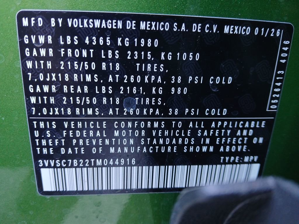 New 2026 Volkswagen Taos SE image 28