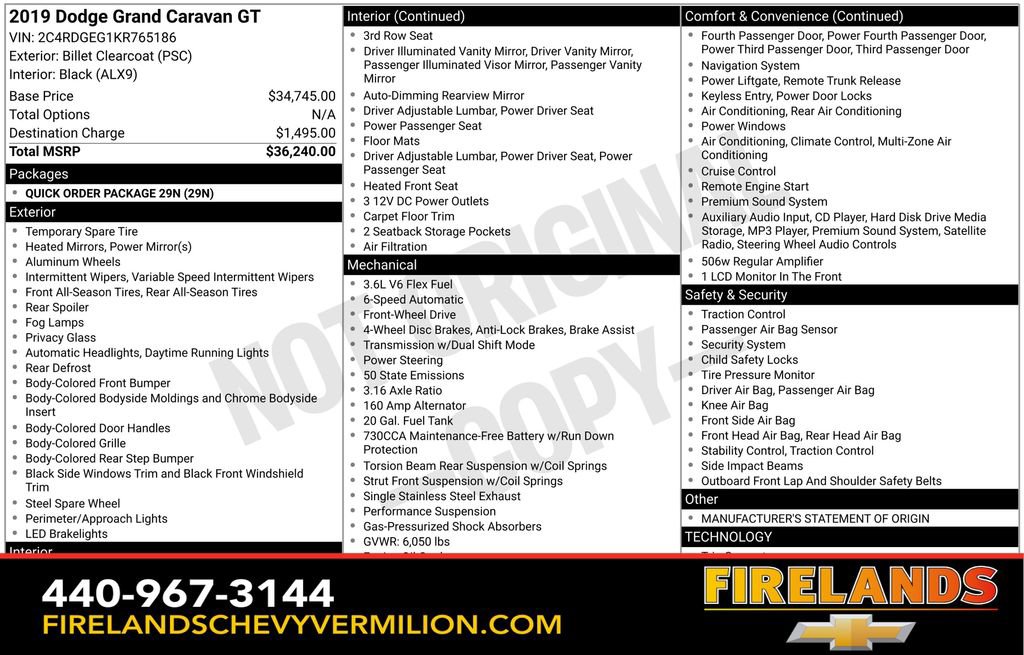 Used 2019 Dodge Grand Caravan GT image 2