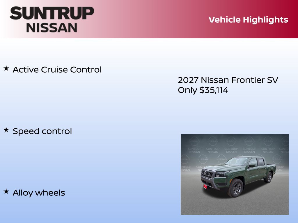 New 2027 Nissan Frontier SV RWD image 30
