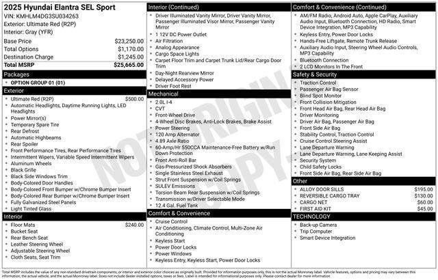 New 2025 Hyundai Elantra Sport image 35