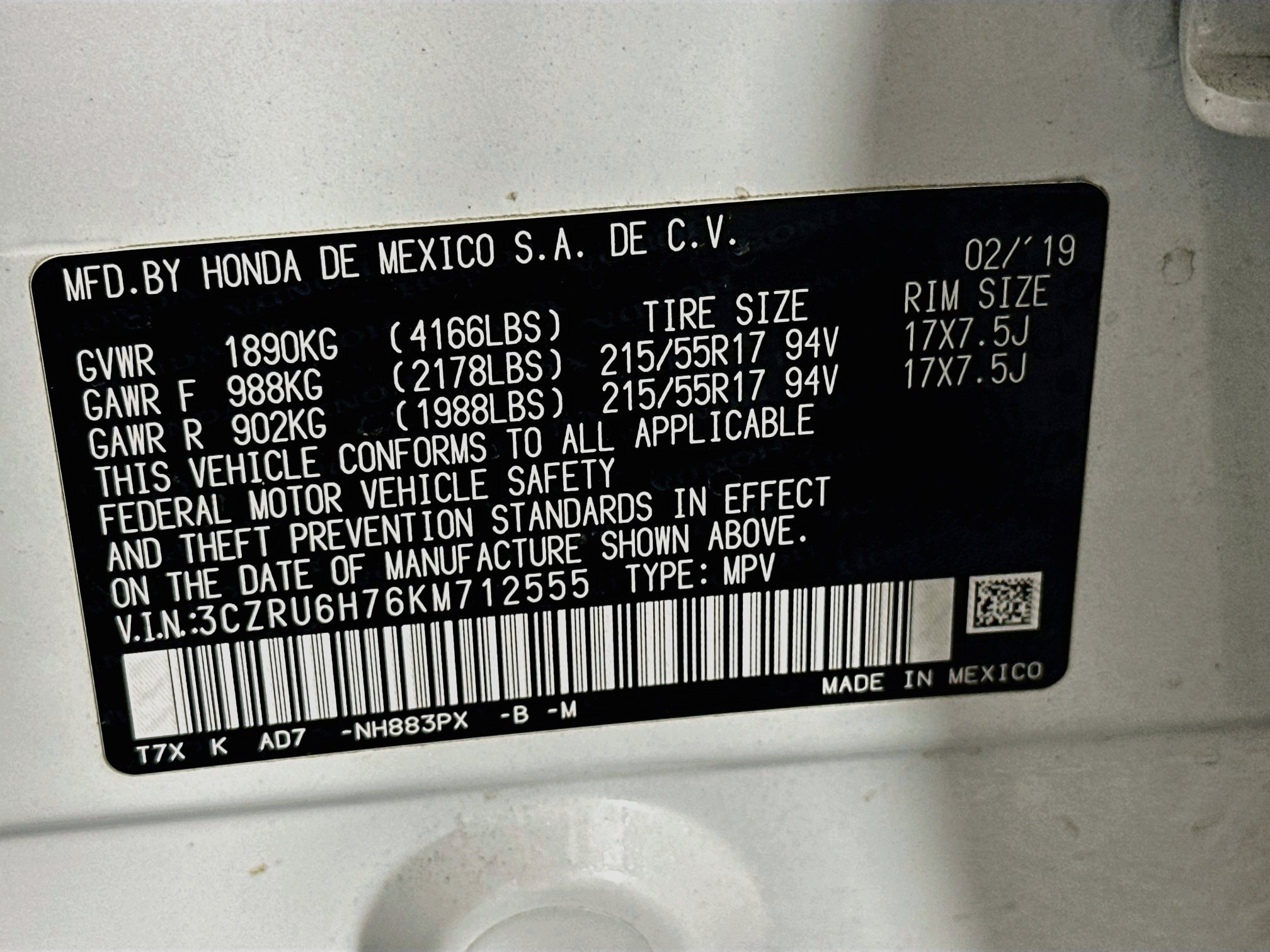 Used 2019 Honda HR-V EX-L image 12