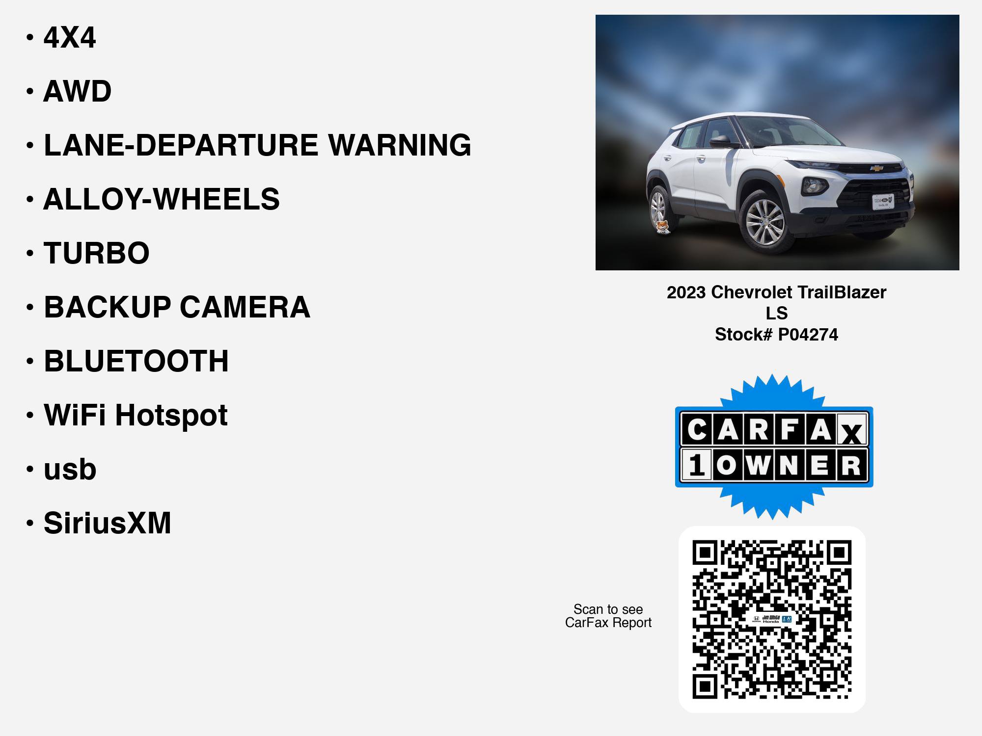 Used 2023 Chevrolet TrailBlazer LS AWD/4WD image 7