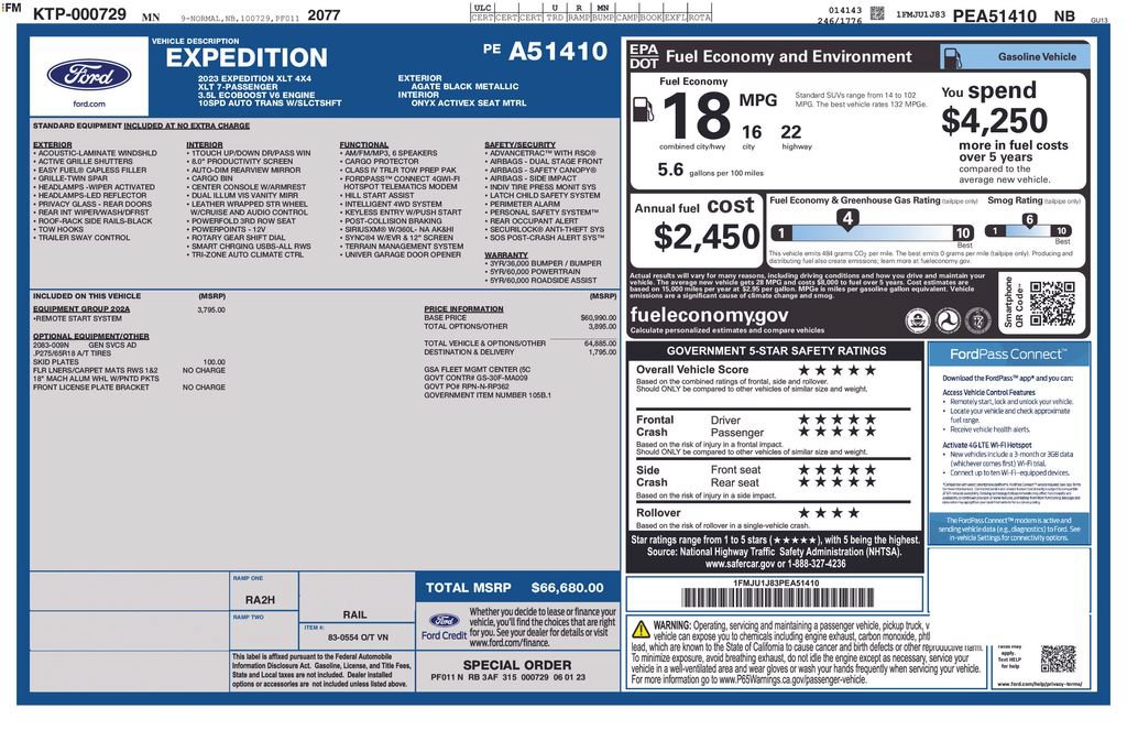 Used 2023 Ford Expedition XLT AWD/4WD image 40
