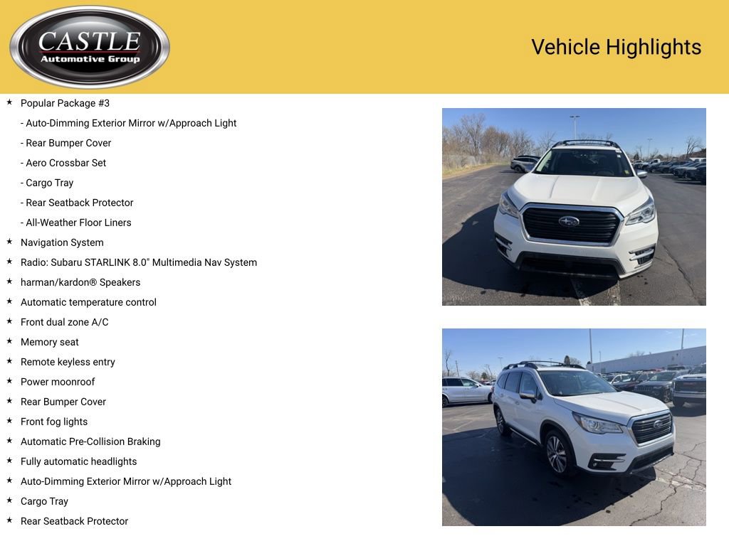 Used 2019 Subaru Ascent Touring w/ Popular Package #3 image 4