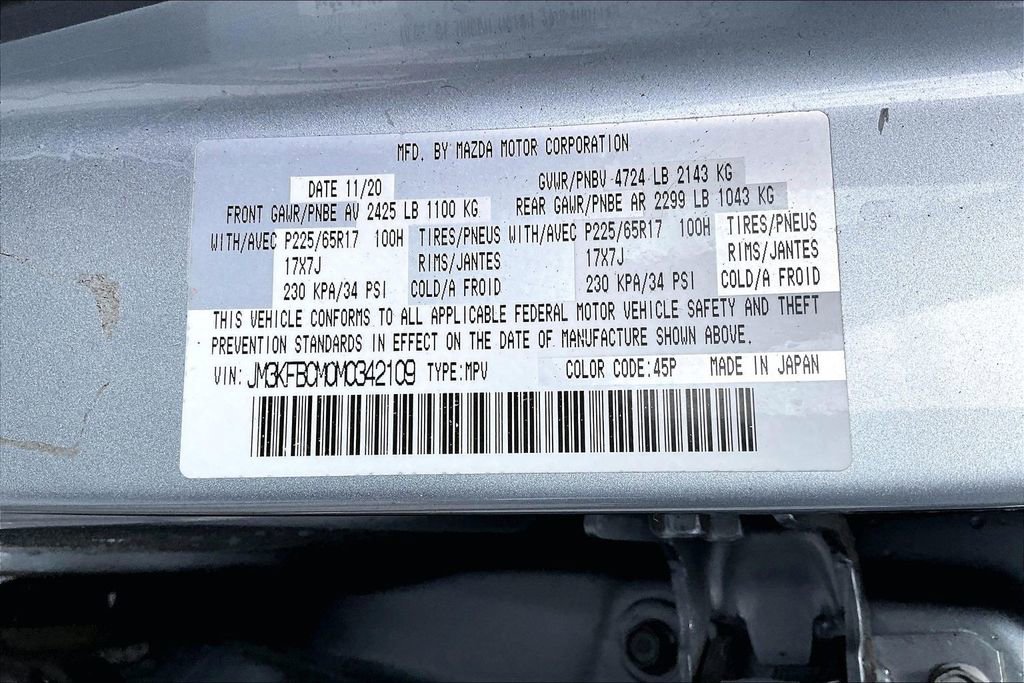 Used 2021 MAZDA CX-5 Touring image 14