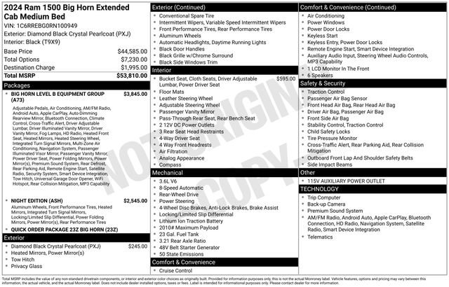 Used 2024 RAM 1500 Big Horn RWD image 15