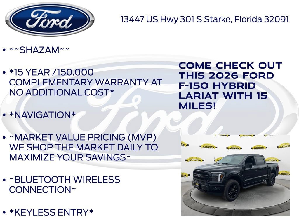 New 2026 Ford F150 Lariat w/ Equipment Group 501A Mid AWD/4WD image 5