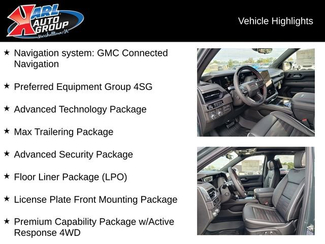 New 2026 GMC Yukon XL AT4 Ultimate w/ LPO, Floor Liner Package image 2