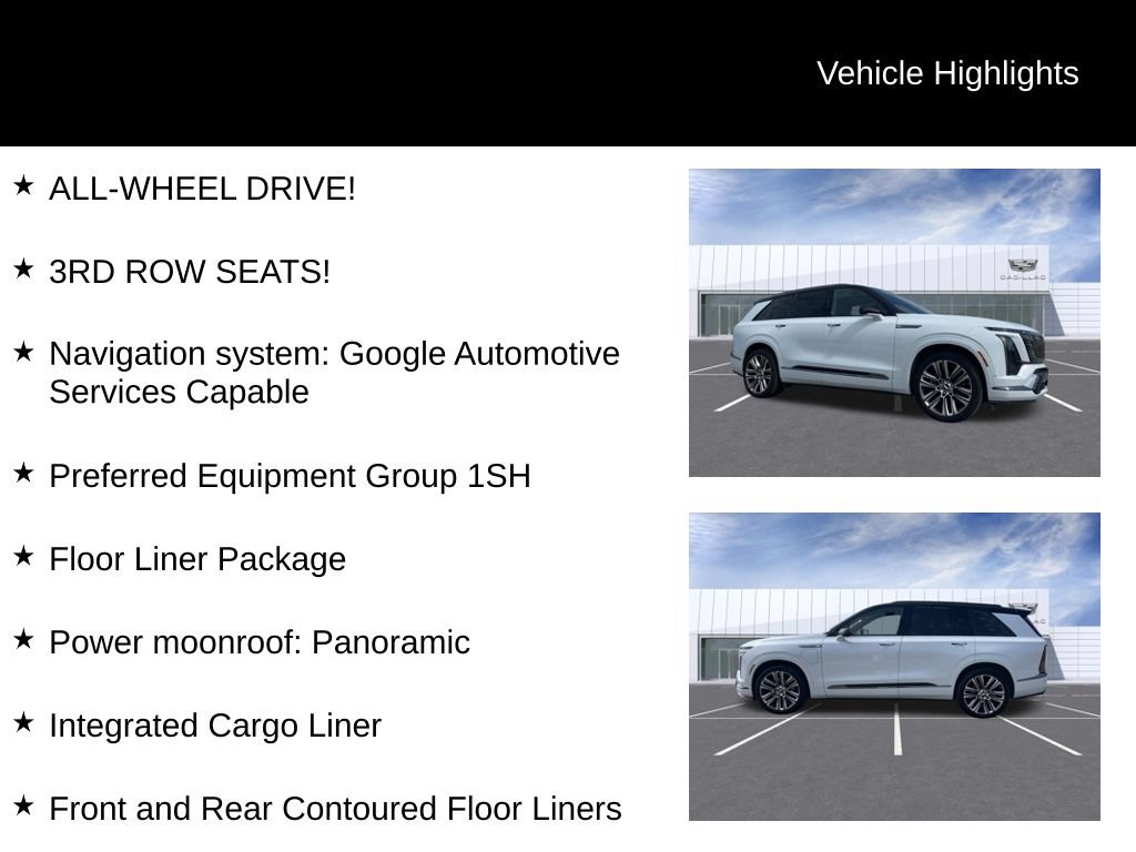Certified 2026 Cadillac Vistiq Luxury w/ LPO, Floor Liner Package AWD/4WD image 10