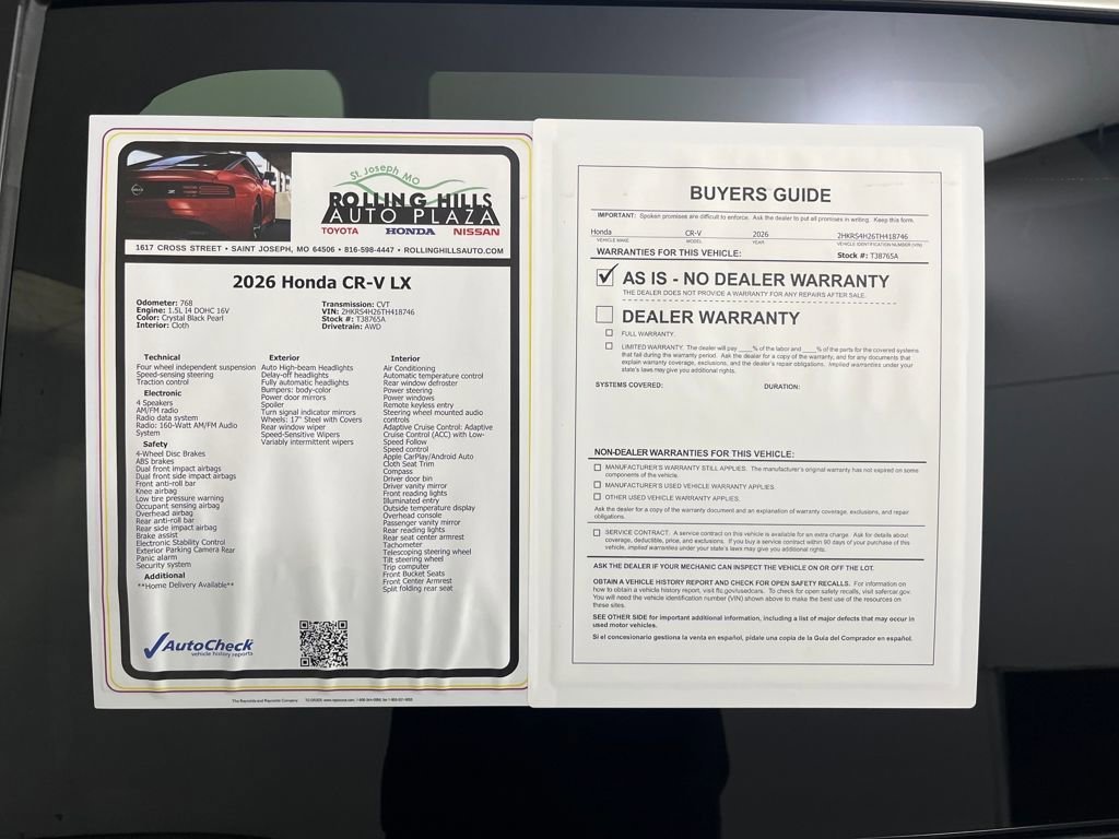 Used 2026 Honda CR-V LX image 39