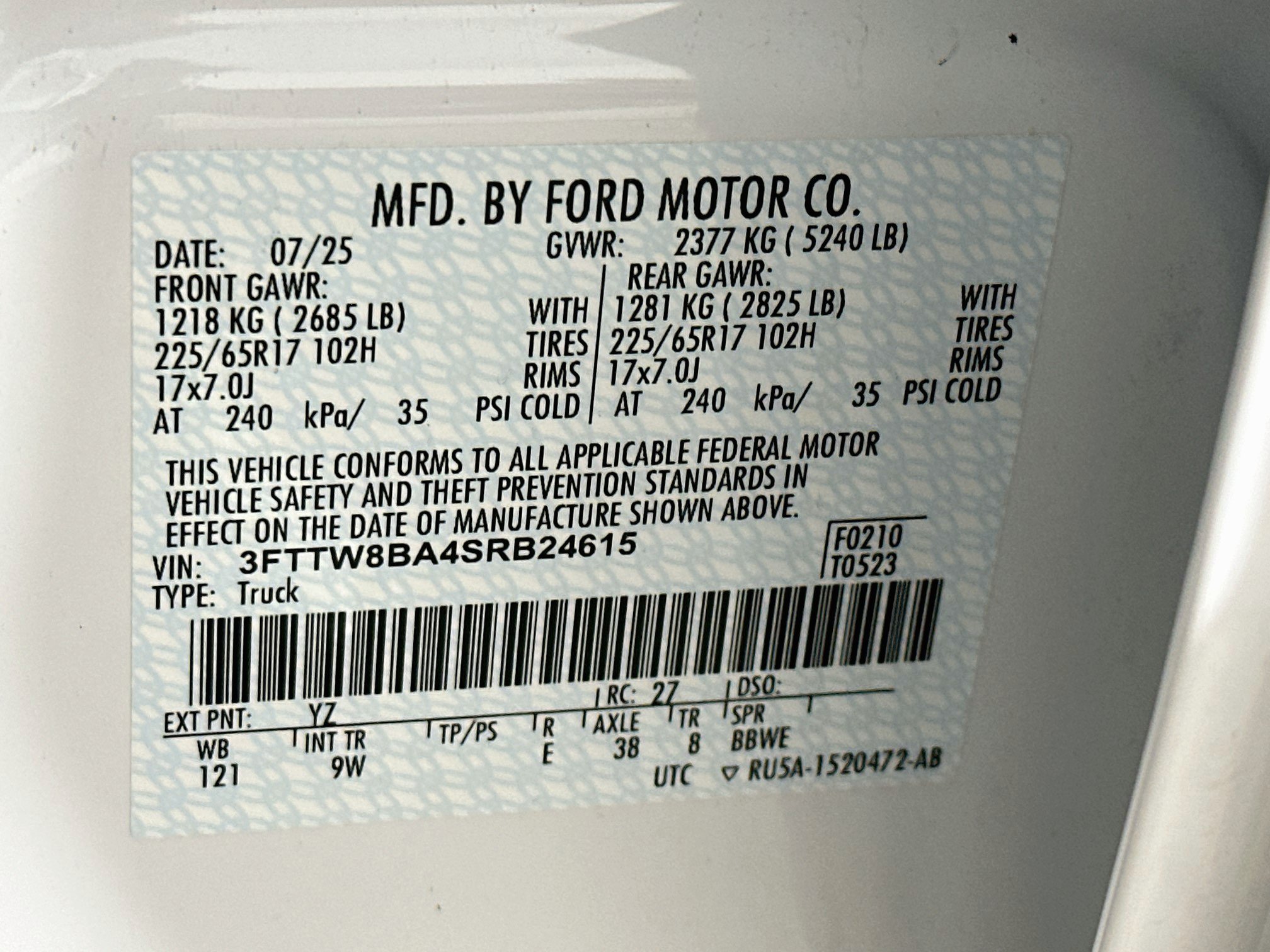Used 2025 Ford Maverick XL w/ Equipment Group 102A AWD/4WD image 12