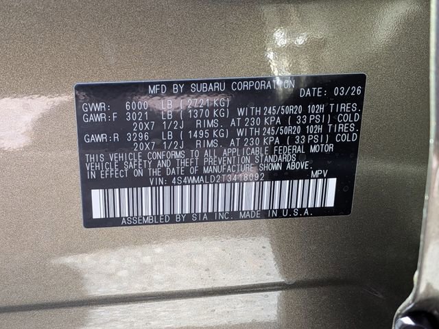 New 2026 Subaru Ascent Bronze Edition image 37