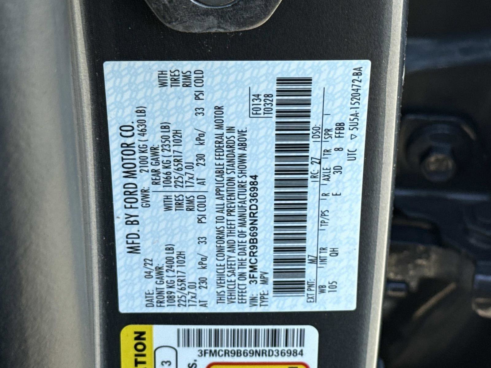 Used 2022 Ford Bronco Sport Big Bend w/ Convenience Package image 30