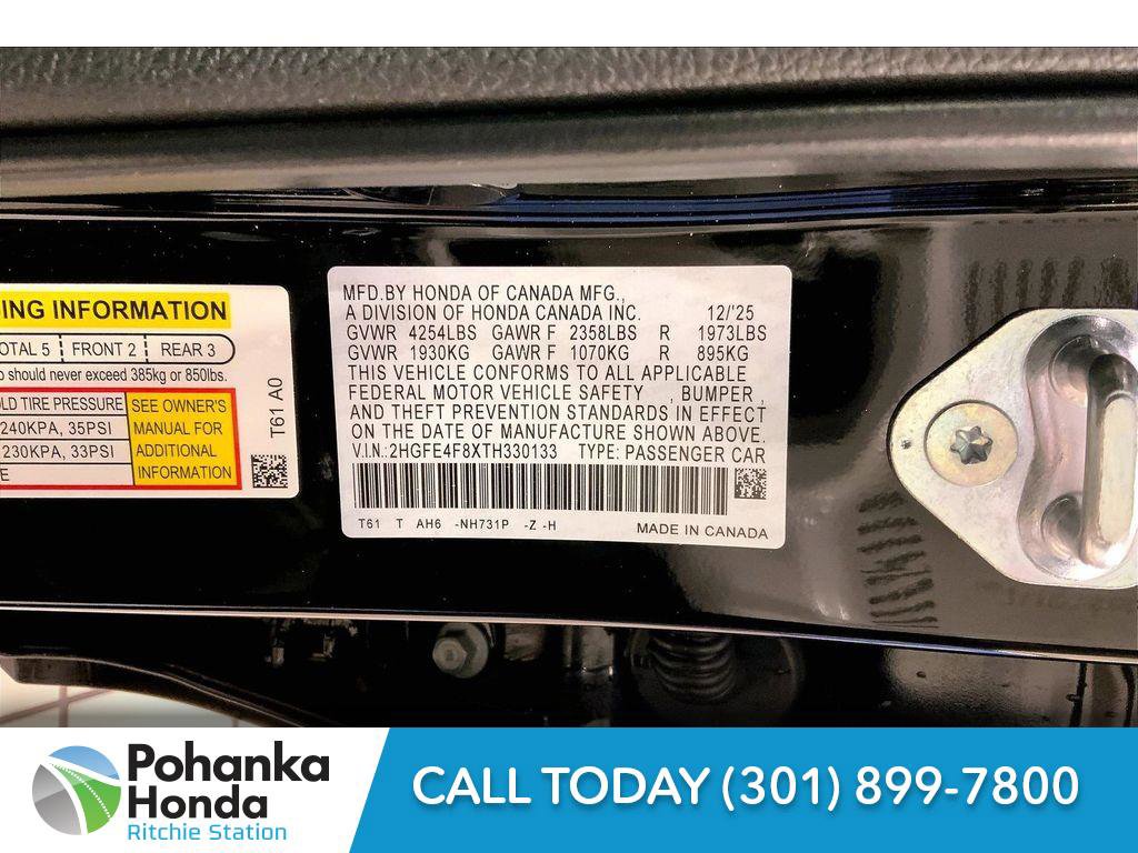 New 2026 Honda Civic Sport image 21