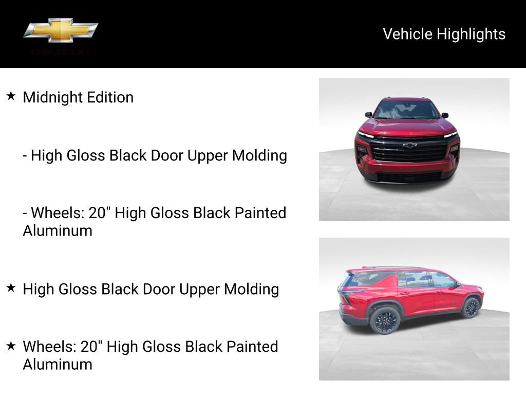 Used 2024 Chevrolet Traverse LT w/ Midnight/Sport Edition AWD/4WD image 18