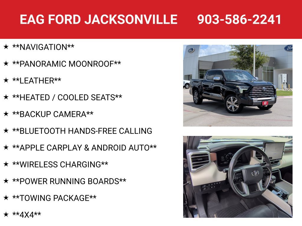 Used 2022 Toyota Tundra Capstone AWD/4WD image 4