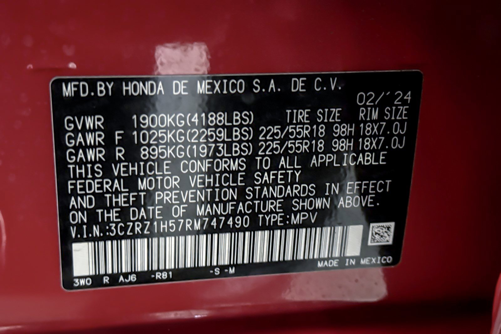 Used 2024 Honda HR-V Sport image 20