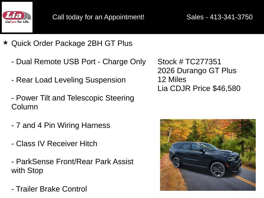 New 2026 Dodge Durango GT AWD/4WD image 27