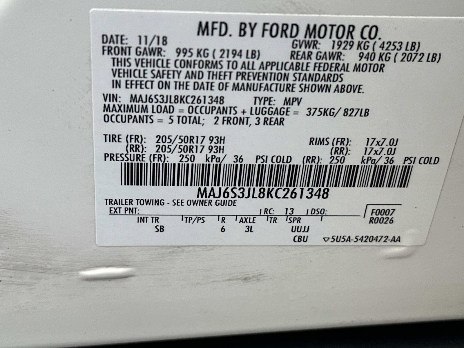 Used 2019 Ford EcoSport SES w/ SES Black Appearance Package image 32