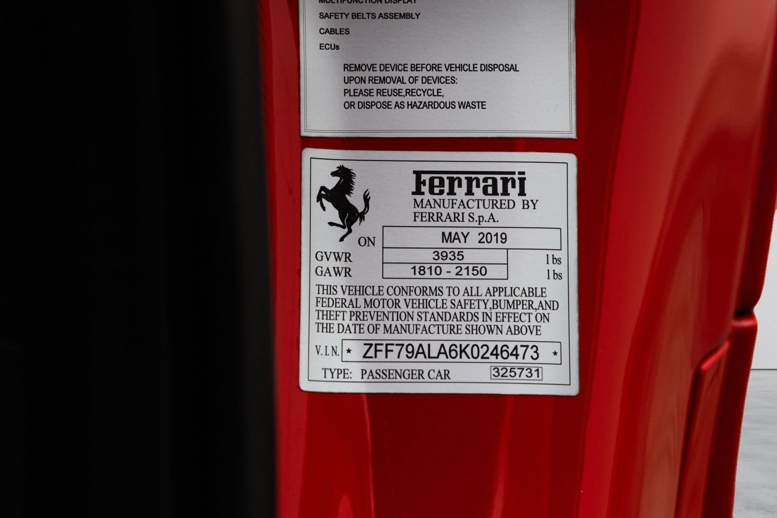 Used 2019 Ferrari 488 GTB RWD image 25