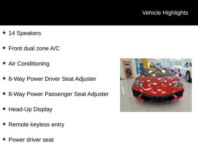 Used 2021 Chevrolet Corvette Stingray Preferred Conv w/ Battery Protection Package RWD image 12