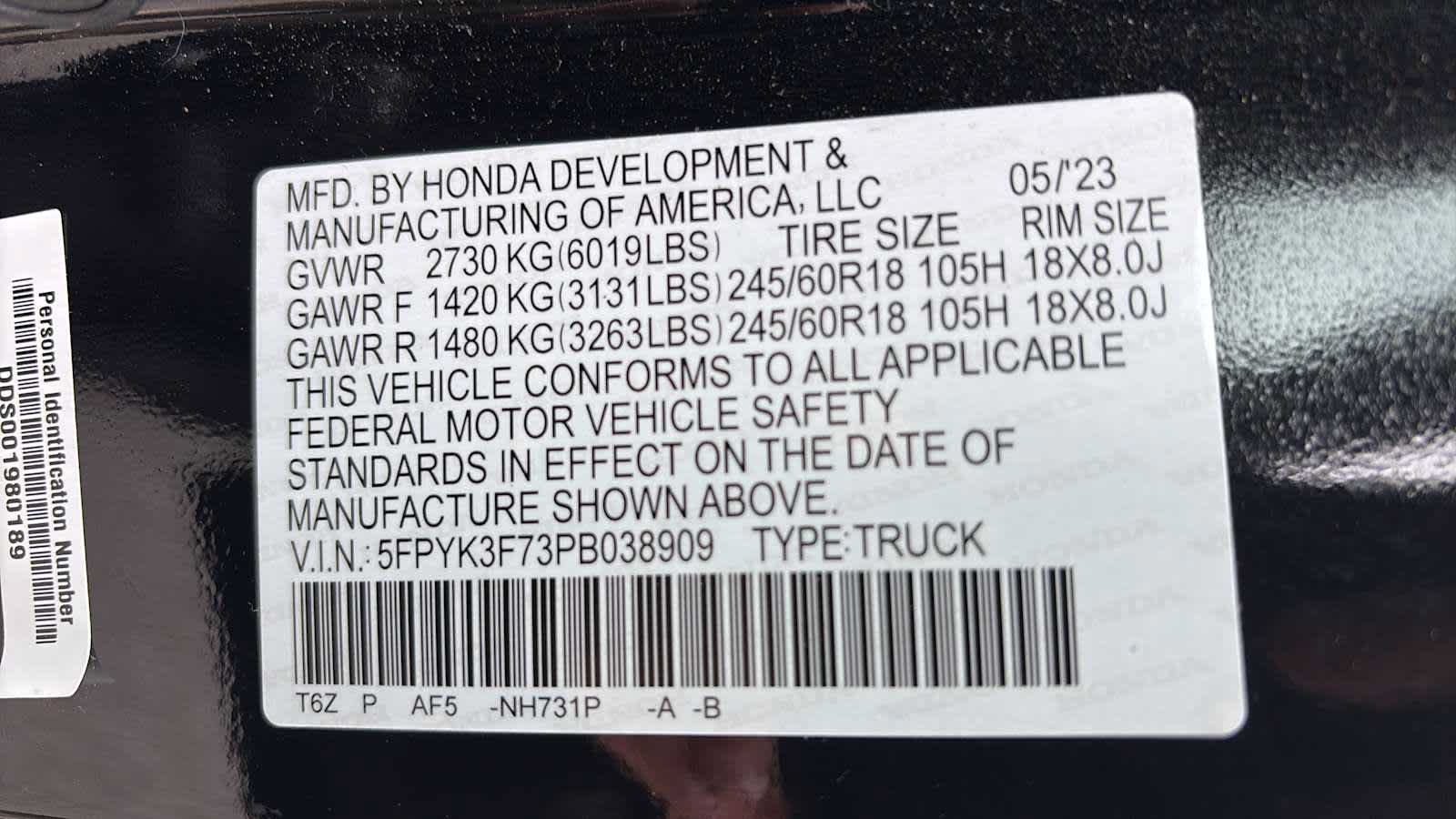 Used 2023 Honda Ridgeline RTL-E image 15