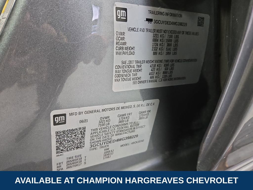 Certified 2021 Chevrolet Silverado 1500 LT w/ LPO, Dark Essentials Package image 42