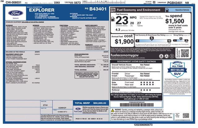 Used 2023 Ford Explorer XLT w/ Equipment Group 202A AWD/4WD image 5