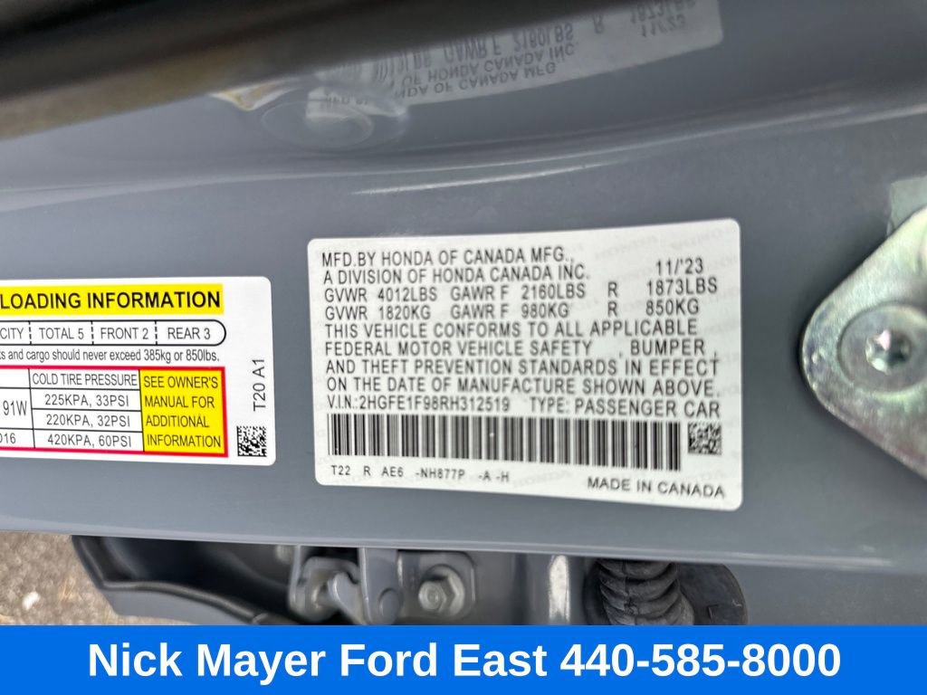 Used 2024 Honda Civic Touring image 30