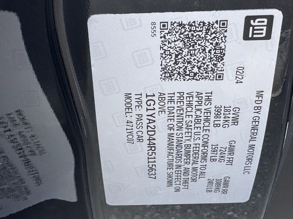 Used 2024 Chevrolet Corvette Stingray Coupe w/ Battery Protection Package image 47