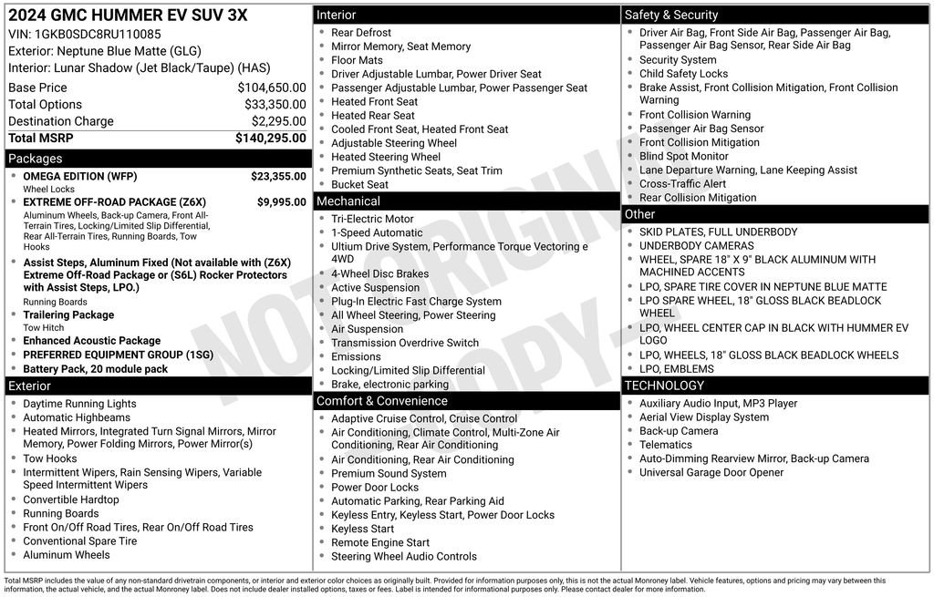 Used 2024 GMC Hummer EV 3X w/ Omega Edition image 34