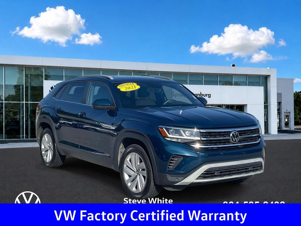 Certified 2021 Volkswagen Atlas Cross Sport SE w/ Panoramic Sunroof Package