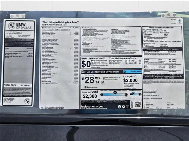 Used 2025 BMW 230i xDrive Coupe w/ Convenience Package image 17