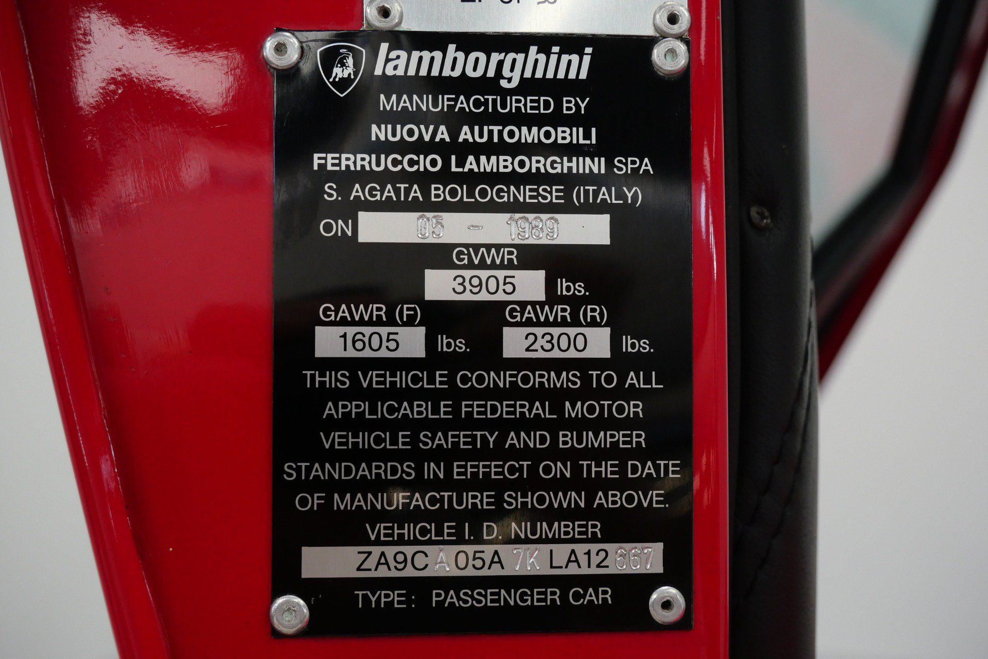 Used 1989 Lamborghini Countach Coupe RWD image 20