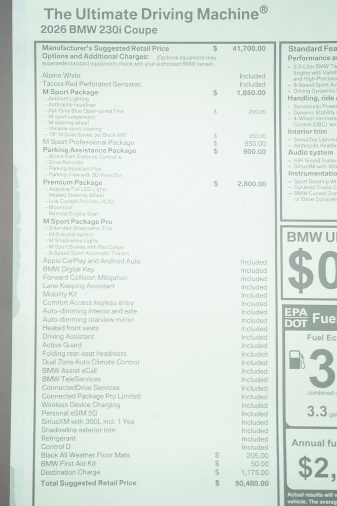 New 2026 BMW 230i Coupe w/ Premium Package image 9