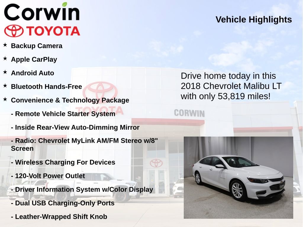 Used 2018 Chevrolet Malibu LT FWD image 6