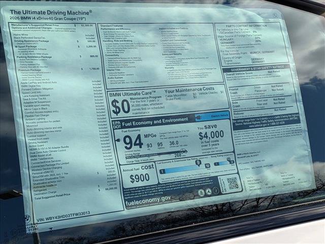 Used 2026 BMW i4 xDrive40i w/ M Sport Package AWD/4WD image 19