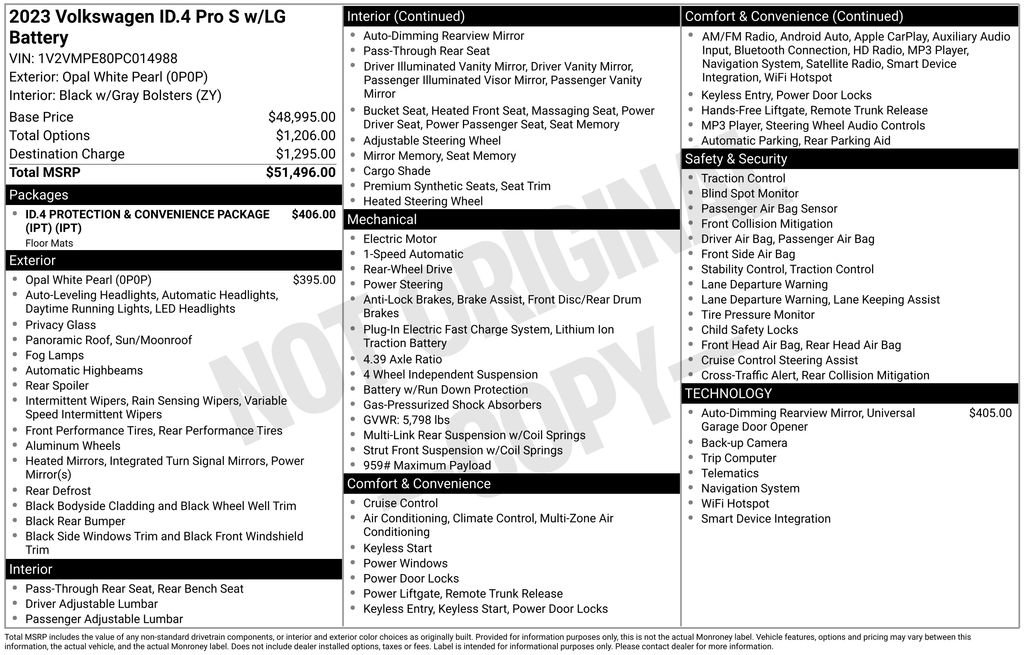Used 2023 Volkswagen ID.4 Pro S image 2